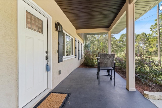 view of patio / terrace with covered porch