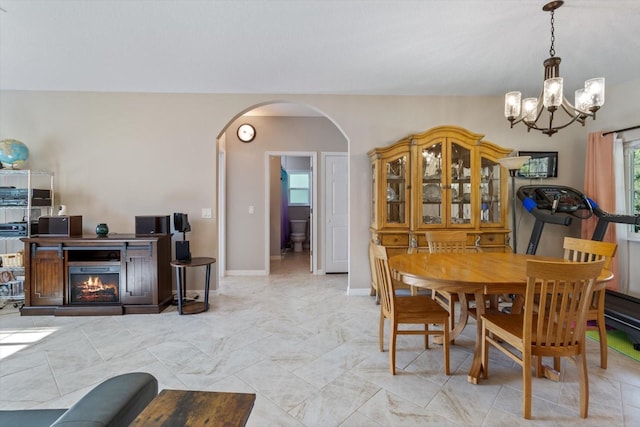 view of dining room