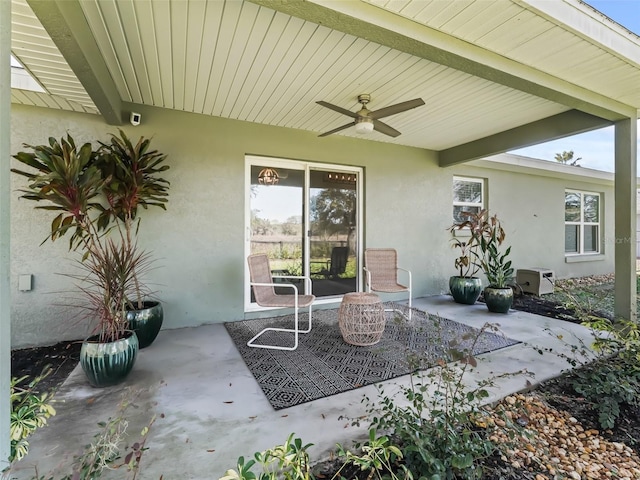 14605 SW 20th Pl, Ocala, FL 34481 - view of patio featuring ceiling fan