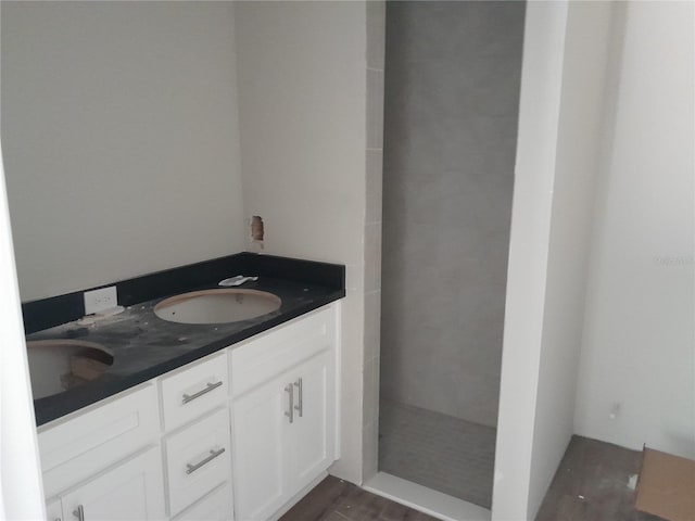 46 Malauka Dr, Ocklawaha, FL 32179 - bathroom with wood finished floors and a sink