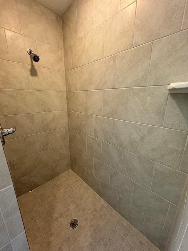 full bathroom with tiled shower