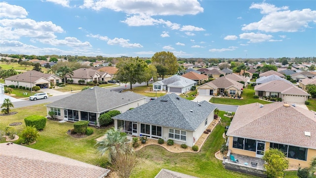 bird's eye view with a residential view