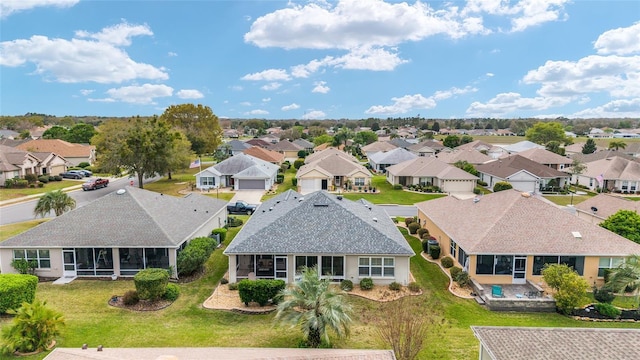 aerial view featuring a residential view