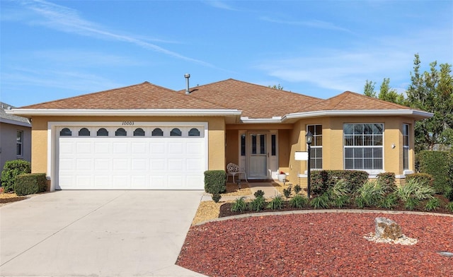 ranch-style house with a garage