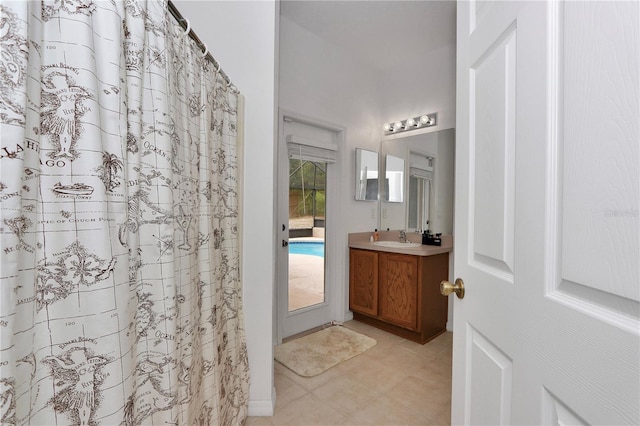 bathroom featuring vanity