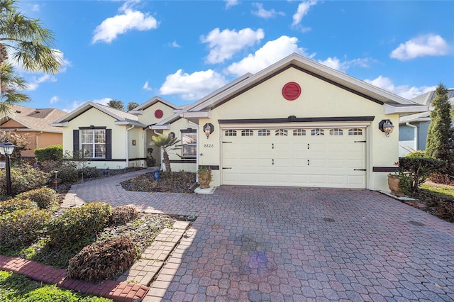 ranch-style house with a garage