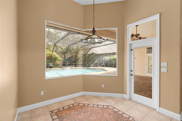 interior space featuring tile patterned floors