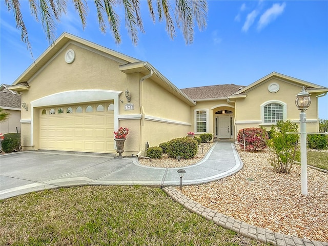 ranch-style house with a garage