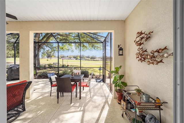 view of sunroom / solarium