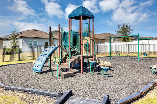 view of jungle gym