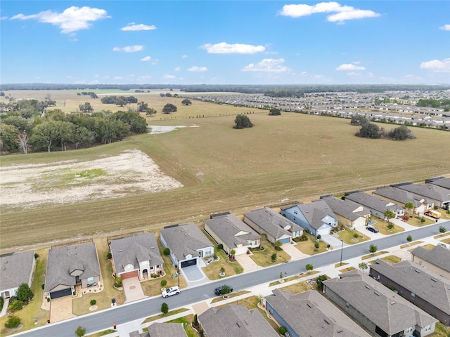 aerial view featuring a rural view