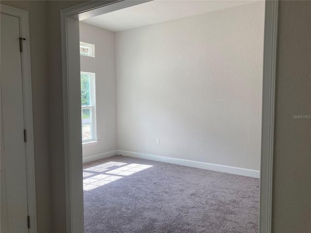 view of carpeted empty room