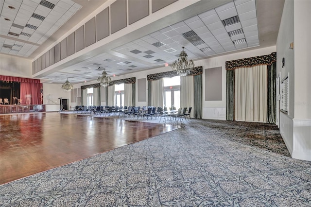community lobby with visible vents