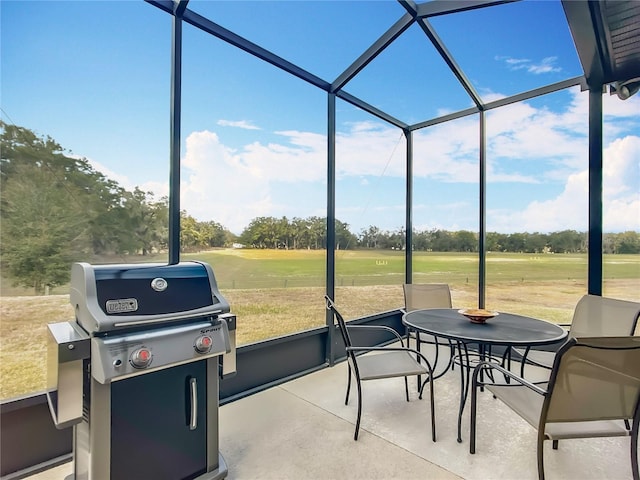 view of sunroom / solarium