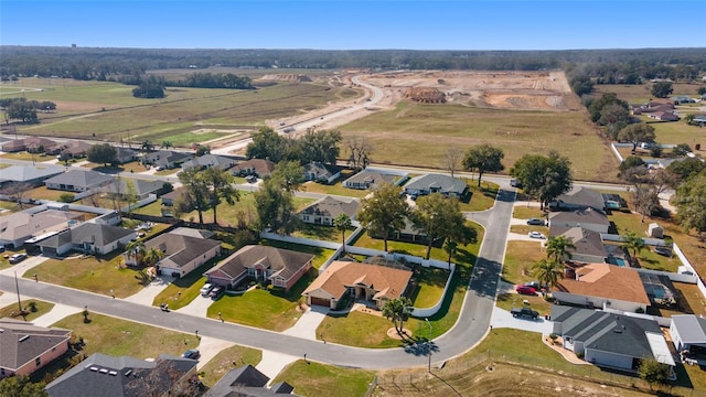 bird's eye view featuring a rural view