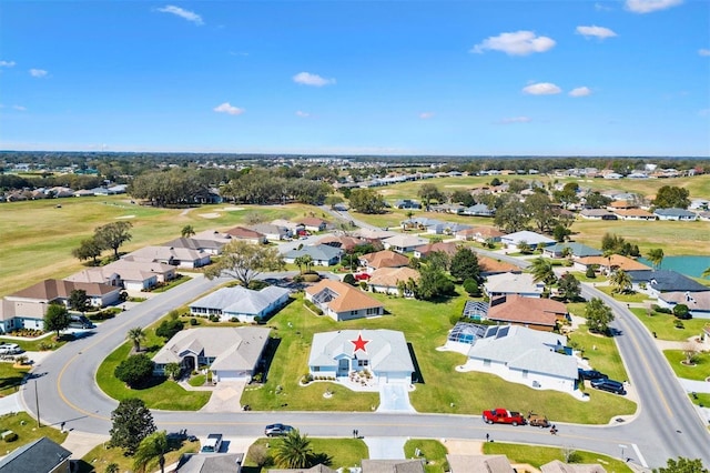 drone / aerial view with a residential view