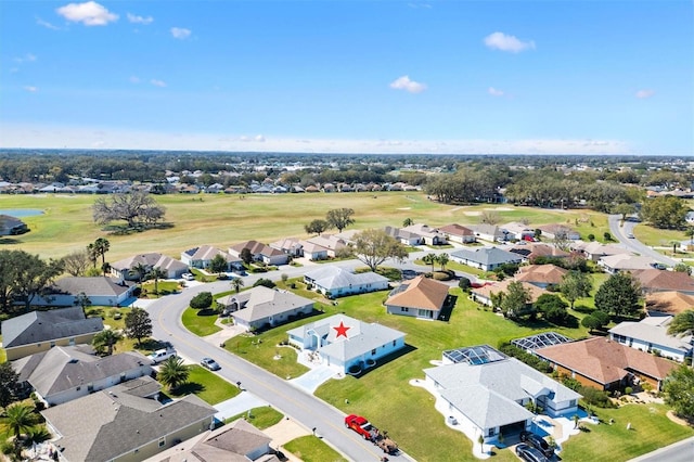 drone / aerial view featuring a residential view