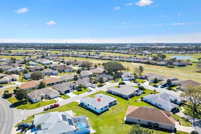 aerial view featuring a residential view