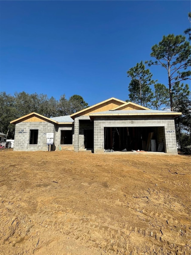 view of property in mid-construction