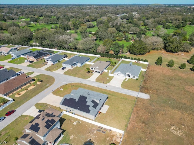 bird's eye view featuring a residential view