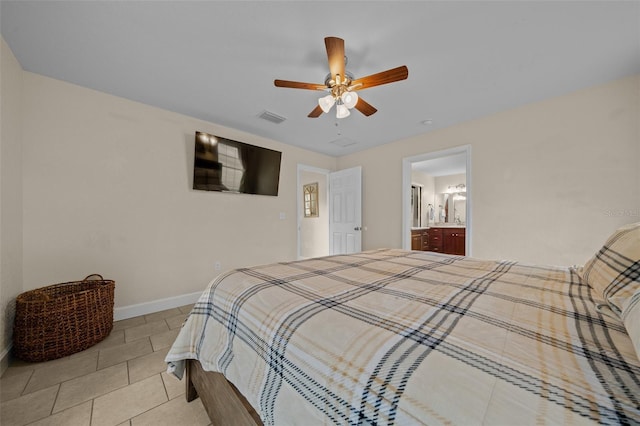 4161 NE 185th Ave, Williston, FL 32696 - tiled bedroom featuring ceiling fan