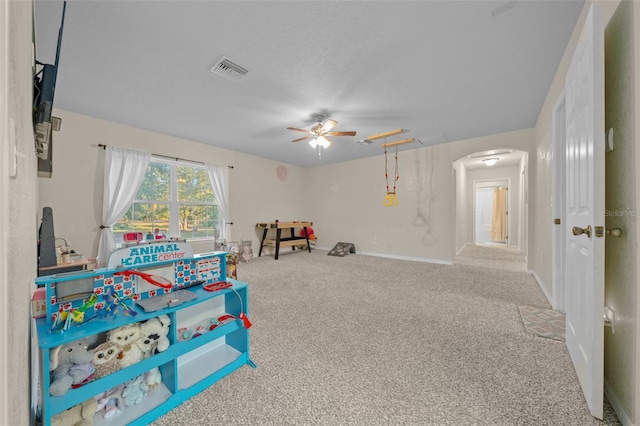 4161 NE 185th Ave, Williston, FL 32696 - rec room featuring carpet floors and ceiling fan