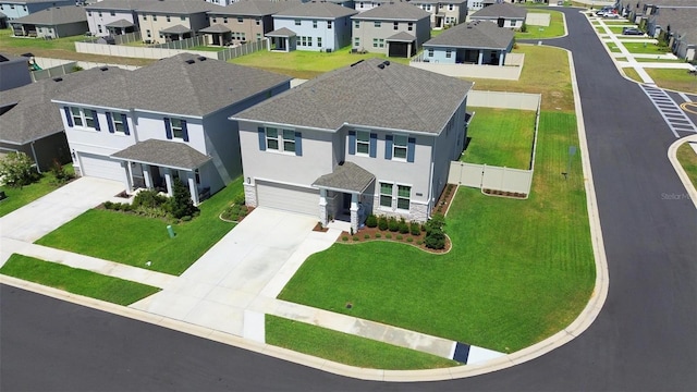 bird's eye view featuring a residential view