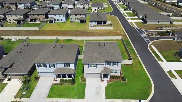 drone / aerial view featuring a residential view