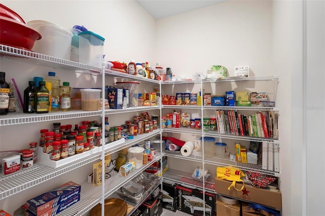 view of pantry