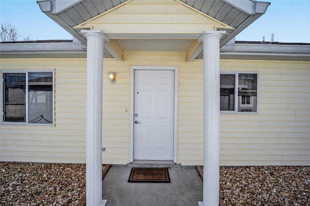 view of property entrance