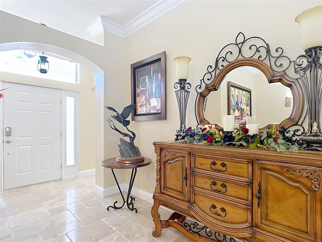 7688 SE 135th St, Summerfield, FL 34491 - foyer entrance with ornamental molding