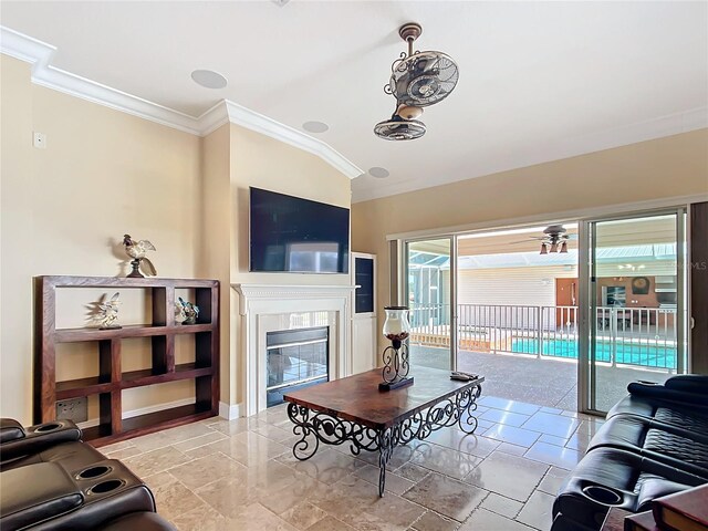7688 SE 135th St, Summerfield, FL 34491 - living room with crown molding