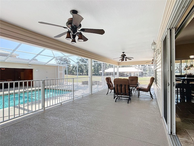 7688 SE 135th St, Summerfield, FL 34491 - sunroom with ceiling fan