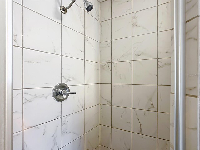 room details with tiled shower