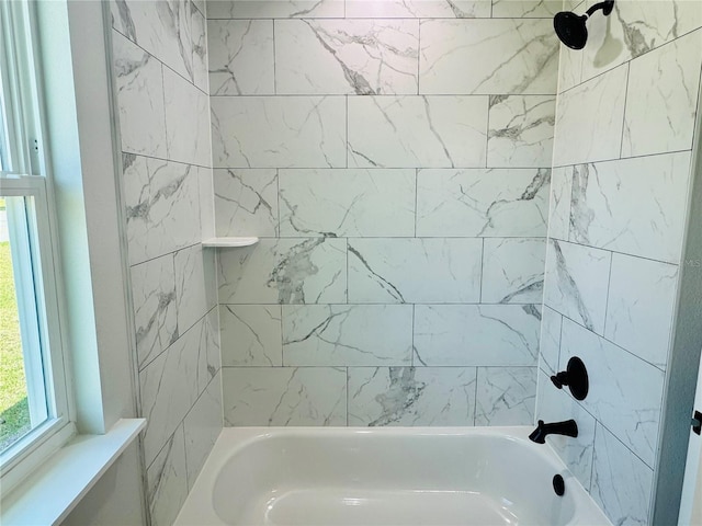 full bathroom featuring  shower combination