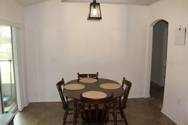 view of dining area