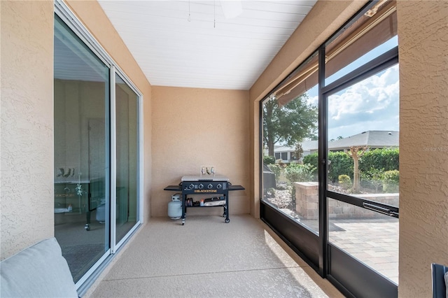 view of sunroom / solarium