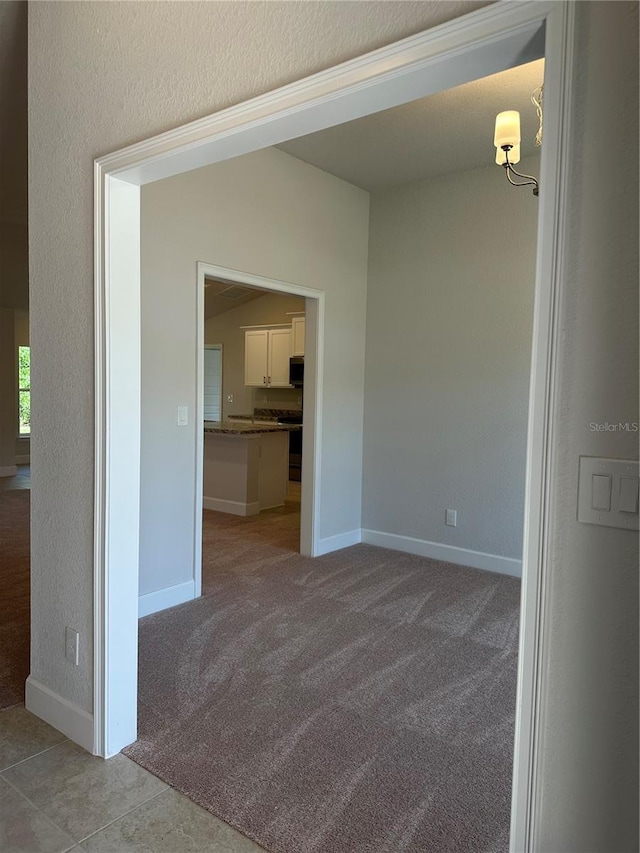 empty room with light carpet