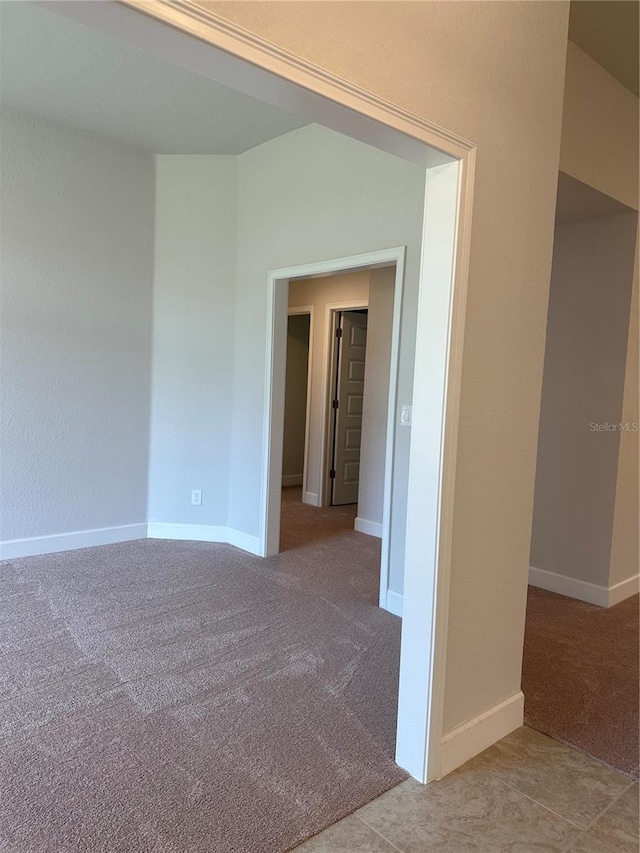 view of carpeted empty room