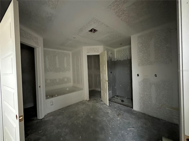 bathroom featuring a tub