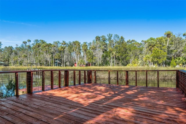 view of wooden terrace