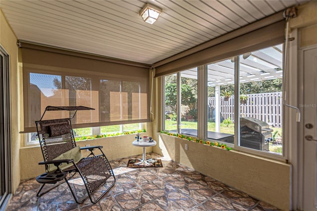 sunroom featuring plenty of natural light