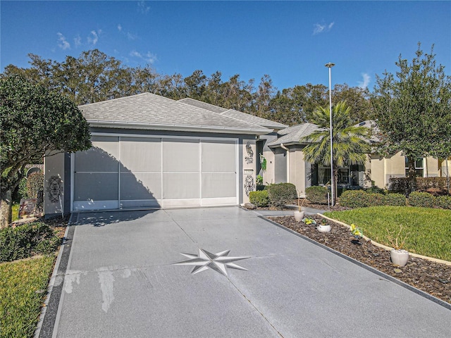 ranch-style house with a garage