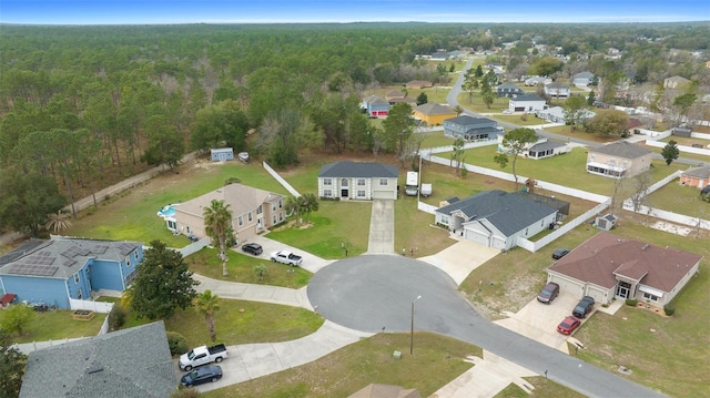 bird's eye view with a residential view