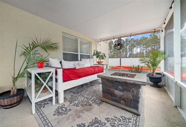 view of sunroom / solarium