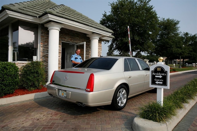 view of vehicle parking