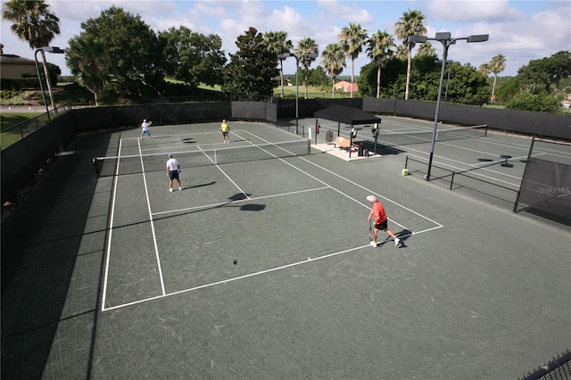 view of tennis court