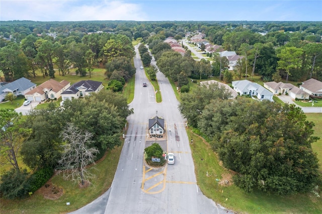 aerial overview of property's location with nearby suburban area