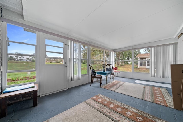 view of sunroom