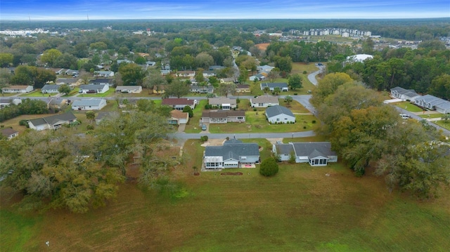 aerial view featuring a residential view